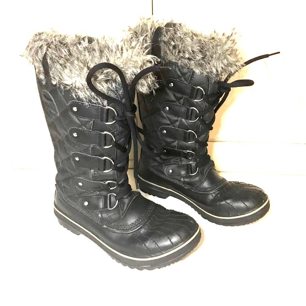 SOREL Tofino II Waterproof Boots Black stone size 7